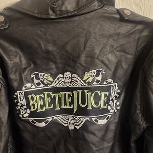 Forever 21 Black Beetlejuice Leather Jacket
